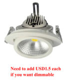 Non-Dimmable/Dimmable Epistar COB LED Down Light