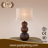 America Hot Sale Gourd Shape Wooden Table Lamp (P0262TB)
