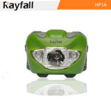 Green Rayfall LED Headlamp with Comfortable Elastic Headband (Model: HP3A)