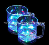 LED Flashing Beer Mug/Straight Cup with Handle