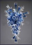 Sino Glass Art Decorated Blue Murano Glass Chandelier