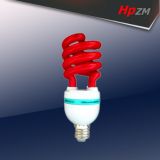 Half Spiral Red Color Bulbs Energy Saving Light
