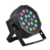 18*1W Plastic Flat LED PAR Lights RGB Stage Light LED PAR