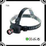 T26 with 3 Mode Function Aluminum Xre Q5 LED High Power Zoom Headlamp