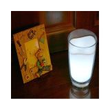 Milk Glass Cup, LED Night Light Lamp (LM-13001)