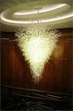 White Superior Hand Blown Glass Chandelier for Lobby Decoration
