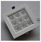 9W CE Square (Right angle) Warm White LED Ceiling Light