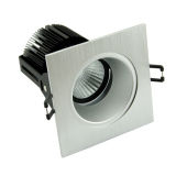 Drawing Silver+Silver Inner Ring 12W COB LED Wall Washer Downlight