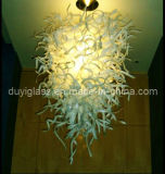 White Blown Glass Chandelier for Home Decoration
