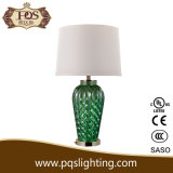 Green Bottle Glass Table Lamp