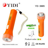 Handheld ABS Rechargeable LED Torch Flashlight