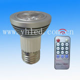 High Power Dimmable LED Bulb, E27, 3x1w