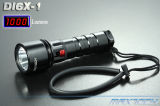8W T6 1000lm Diving 18650 Aluminum LED Flashlight (DI6X-1)