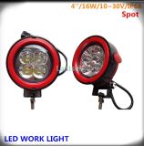 16W 4'' Round LED Work Light for Jeep Offroad