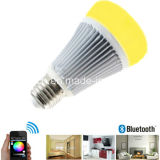 Smart Home System 8W Bluetooth Remote Control Sync Music Amusement Club Lights Lamp RGB LED Multi Use Bulb
