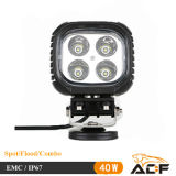 40W IP67 Square LED Work Light for SUV, Jeep, ATV, Boat