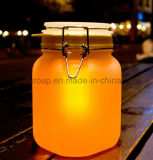 Solar Light in a Glass Jar with a LED Light in The Cover LED Sun Jar