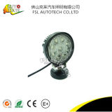 27W Round LED Work Light for Auto Vehicles