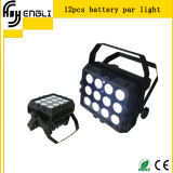 12PCS*15W Battery LED PAR Light with CE & RoHS (HL-037)