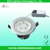 Lathe Aluminum 1W High Power LED Recessed Mounting LED Downlighters