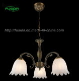 2013 Popular Die-Casting Chandelier with Glass (D-8105/3)