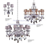 Modern Project Lobby Decoration Crystal Pendant Lamp Candle Chandelier