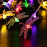 Multi-Color Energy-Saving Solar LED String Light with Dragonfly