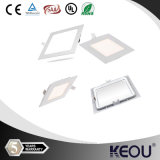 Squre 3W 6W 9W 12W 24W 18W Ultra Thin LED Panel Light with CE&RoHS LED Downlight Ceiling Light