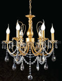 Antique Design Gold Crystal Lamp Chandelier