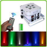 Battery Powered Flat LED PAR Light with Wireless DMX and Remote Control