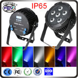 9X15W 7 In1 LED Slim PAR Can, LED Flat PAR Light, RGBWA +UV +Pink Waterproof LED PAR