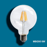 Mbg95 6W LED Filament Bulb with CE RoHS ERP SAA Certifications