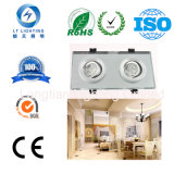 6W Crystal White Square Double End LED Down Light