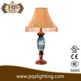 T-2 Blue Flower Glass Table Lamp for Home Decoration (P1053TL)