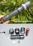 Zoomable CREE 4W XPE Lifesaving Hammer LED Field Flashlight