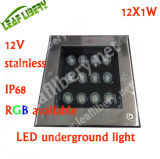 12W LED Ground Light, Garden Light 12V LED, Square Underground Light
