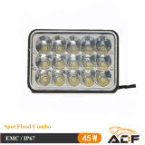 CREE 45W IP67 Offroad LED Work Light for SUV, Jeep, ATV, Boat, CE, RoHS