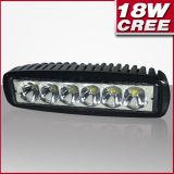 Hot Sale 18W Single Row Flood/ Spot Beam LED Work Light for 4WD Car (PD118)