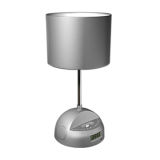 Radio Alarm Clock Table Lamp With iPhone Dock (IMT-311A-Sliver)