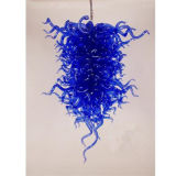 Murano Blue Glass Chandelier for Dining Room