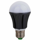 A60 9W E27 Black Housing 6000k LED Bulb Light