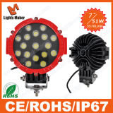 Hot Sale 7'' 51W Super Bright LED Work Lights, Factory Price and Good Performance LED Work Light 51W Car LED Light