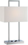 UL CE SAA Certificate Modern Hotel Table Lamp Desk Lamp with on off Switch Outlets