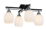 4 Lamp Whtie Glass Modern Chandelier for Room (DL-A812-4)