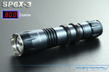 8W T6 800LM 18650 Superbright Aluminum LED Flashlight (SP6X-3)