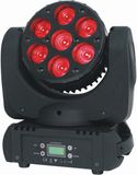 7 PCS*12W RGBW 4in1 LED Moving Head Beam Light for Stage Disco with Ce RoHS