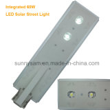 60W -Integrated LED Solar Garden/Street Light with Sensor Lighting