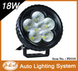 Hot Sale 18W 10-30V Round LED Auxiliary Work Light with CE RoHS C-Tick Waterproof IP68 (PD318)