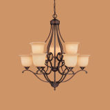 Hot Sale Chandelier with Glass Shade (1029RBZ)