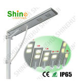 LED Street Light with Solar Panel System Integrated